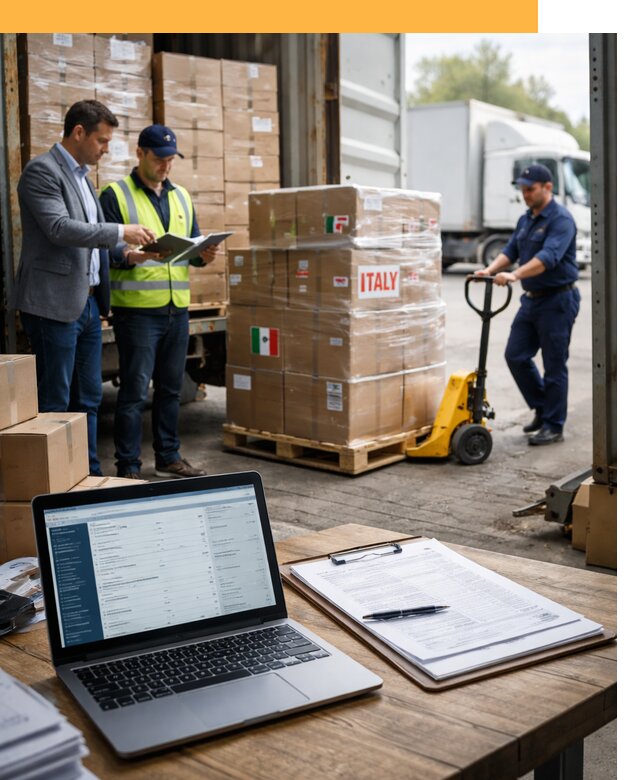 Доставка грузов из Италии: морские и авиаперевозки от 18513