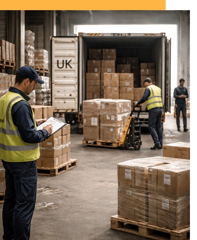 Доставка грузов из Великобритании с таможенным оформлением от 12856