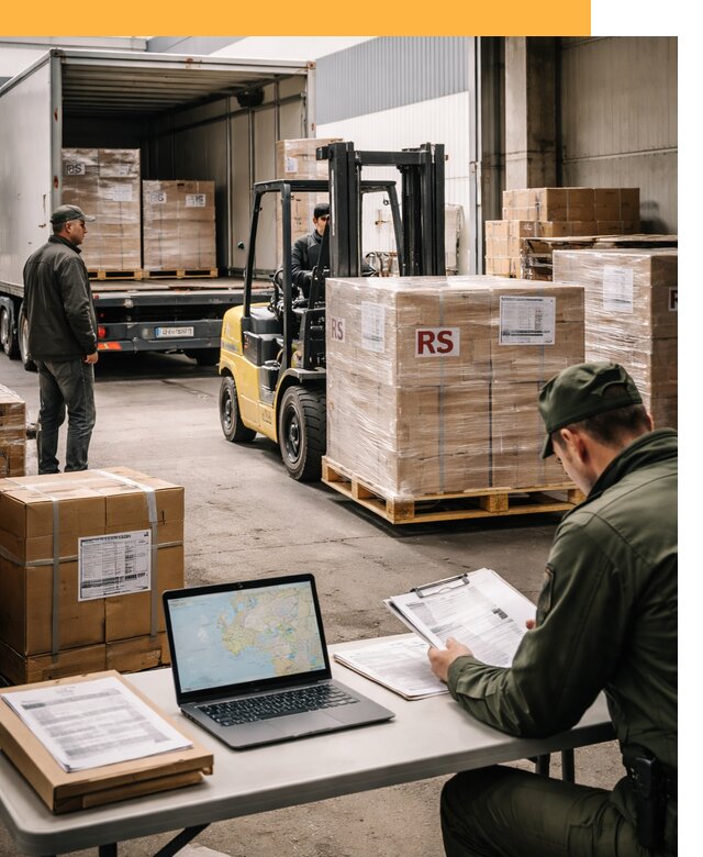 Доставка грузов в Сербию от 46283 руб, международные перевозки