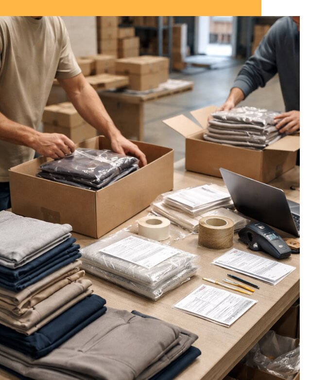 Перевозка одежды по миру от 7714 руб. с таможенным оформлением